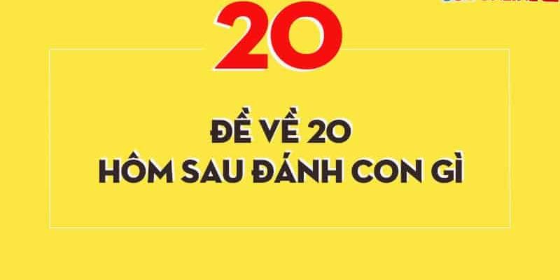 Phương pháp soi cầu đề về 20 hôm sau đánh con gì?